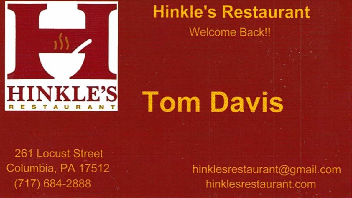 Hinkles business card